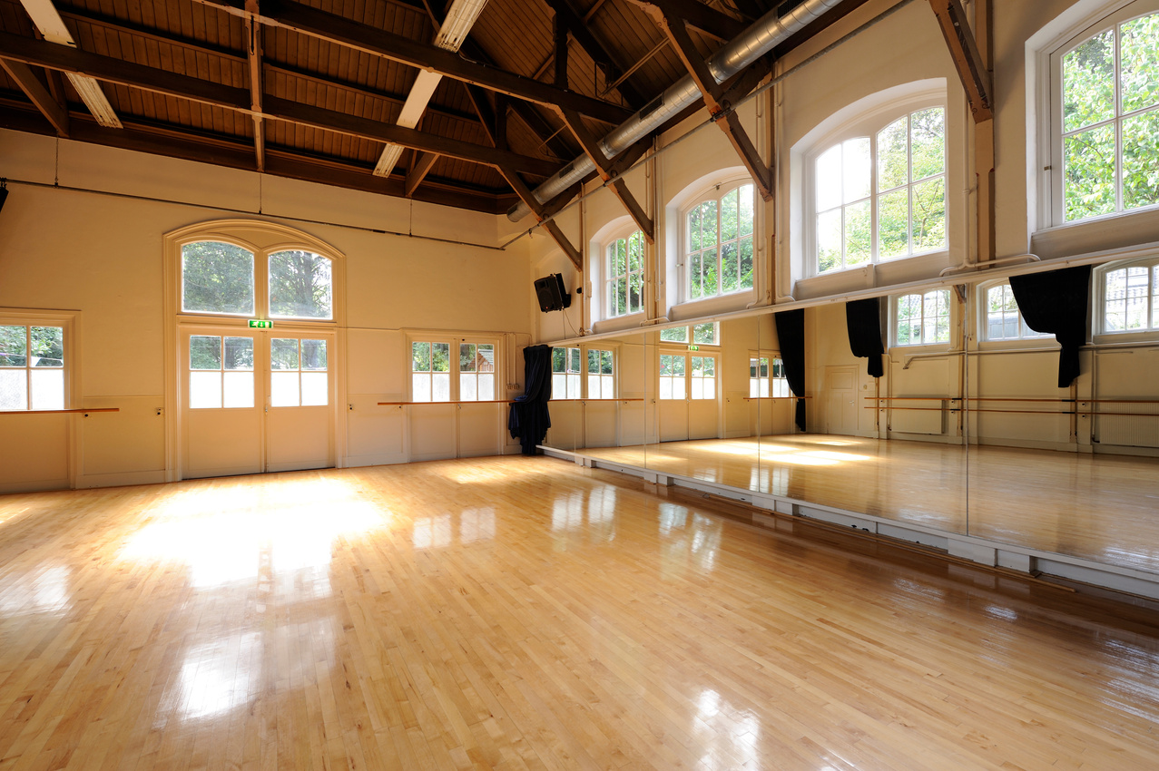 Empty dance studio